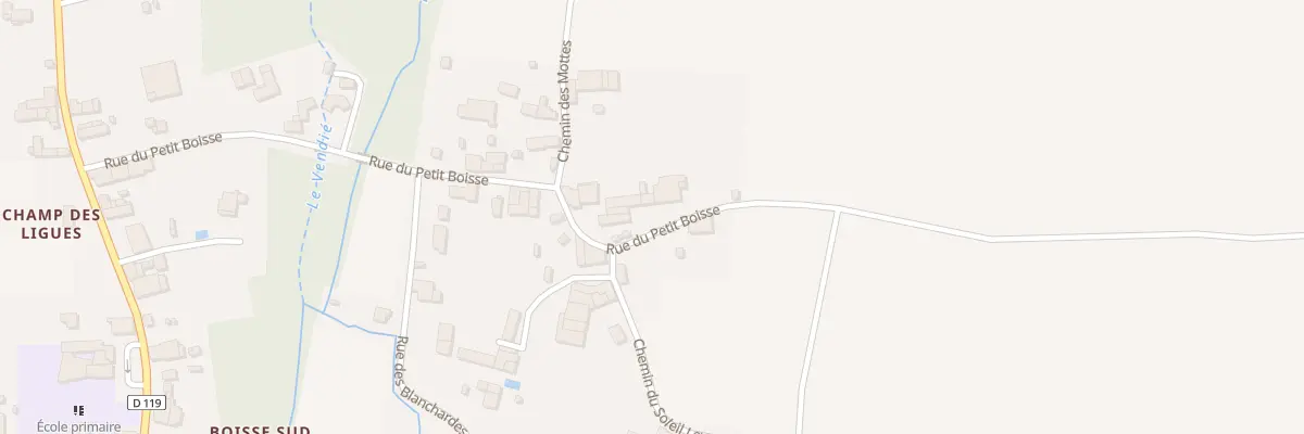 Plan du 29 Rue du Petit Boisse à Marsais