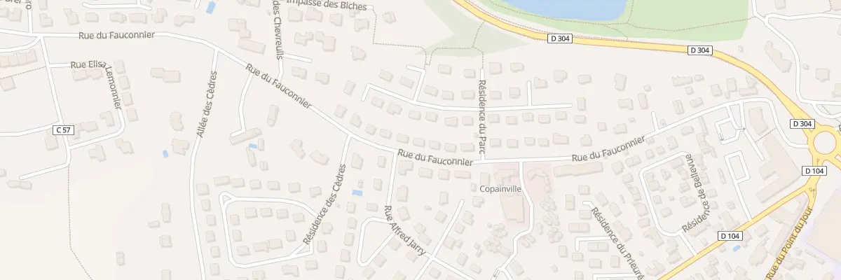 Plan du 396 Rue du Fauconnier à Mayenne