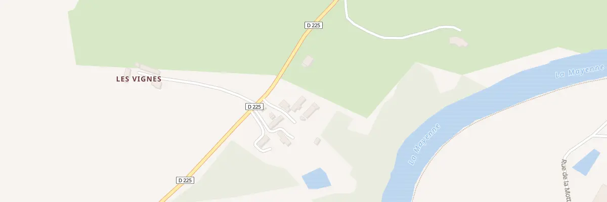 Plan du 747B Rte de Saint-Baudelle à Mayenne