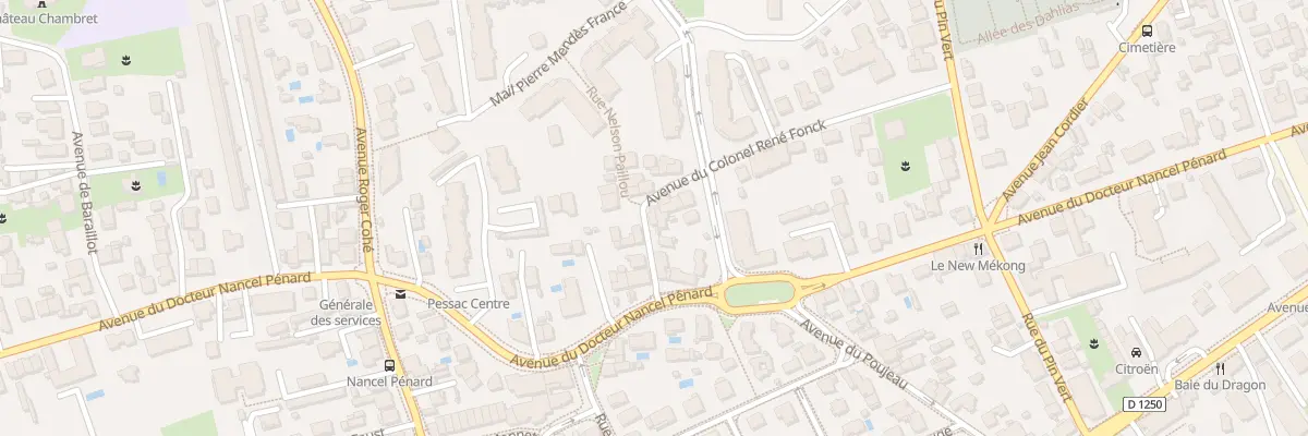 Plan du 30 Rue du Colonel Fonck à Pessac