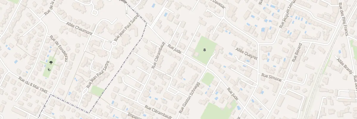 Plan du 84 Rue Jude à Bordeaux