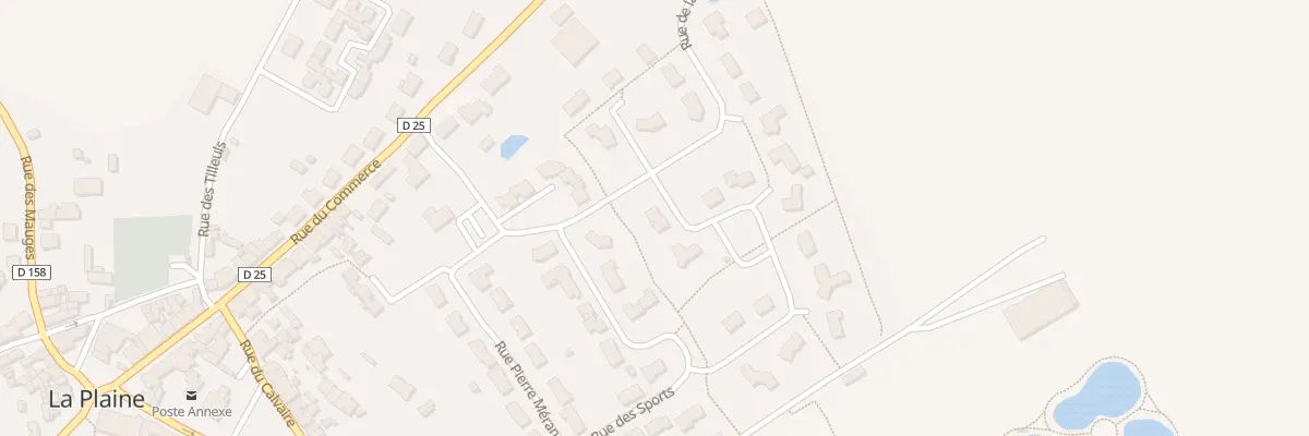 Plan du 8 Rue de la Gagnerie à La Plaine