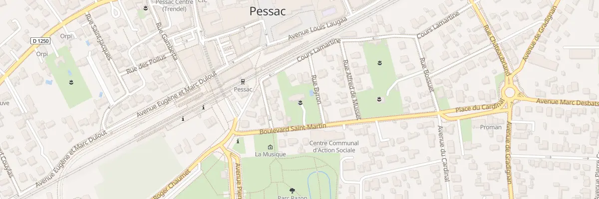 Plan du 9 Bd Saint Martin à Pessac