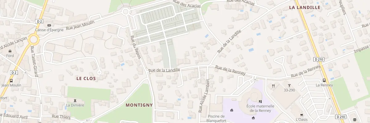 Plan du 12 Rue de la Landille à Blanquefort