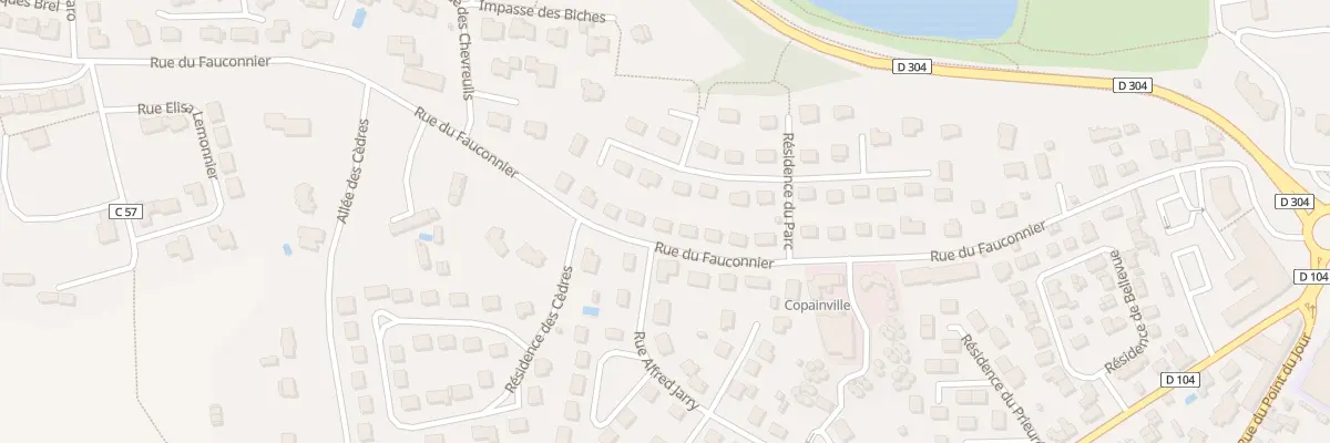 Plan du 416 Rue du Fauconnier à Mayenne