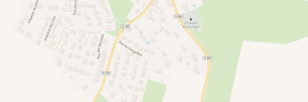 Plan du 6 Rue de l’Angelière à Louvigné