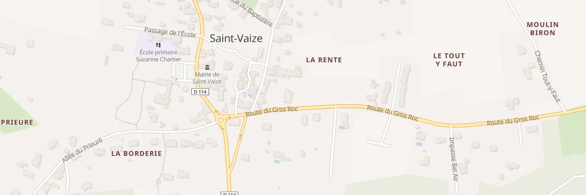 Plan du 13 Rte du Gros Roc à Saint-Vaize