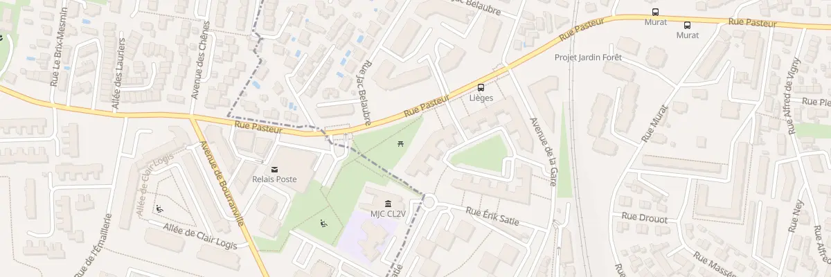 Plan du 390 Rue Pasteur à Bordeaux