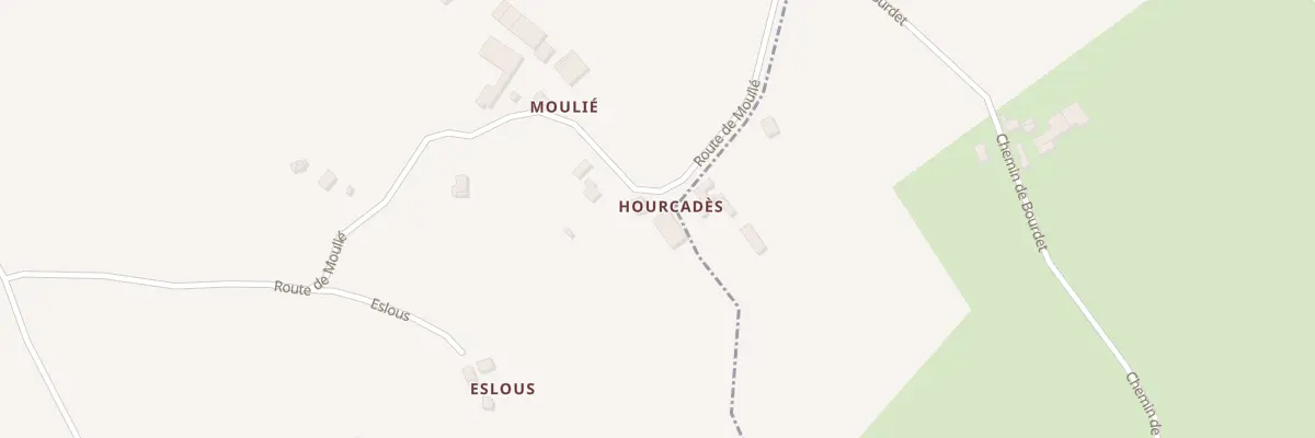 Plan du 610 Rte de Moulie à Mesplède