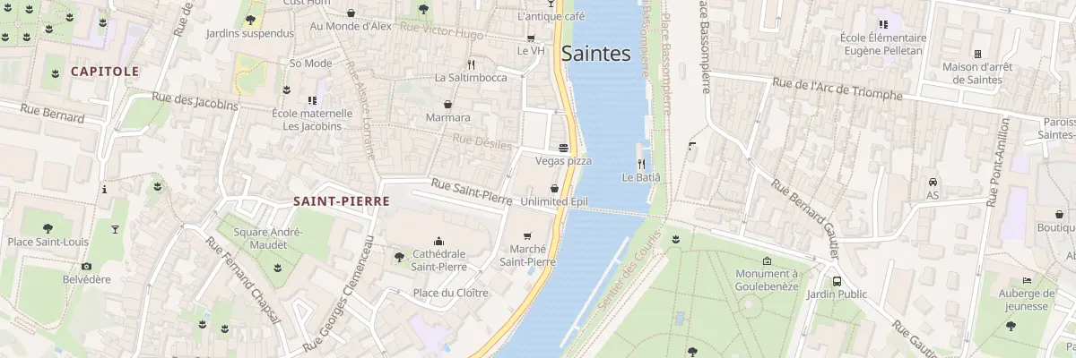 Plan du 21 Rue Saint Pierre à Saintes