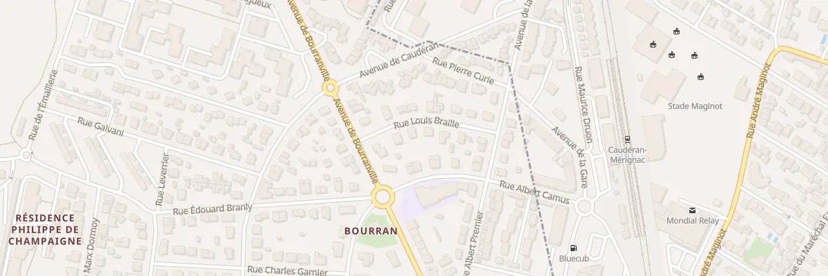 Plan du 10 Rue Louis Braille à Mérignac