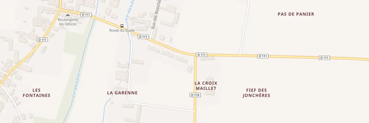 Plan du 22 Rte du Stade à Marsais