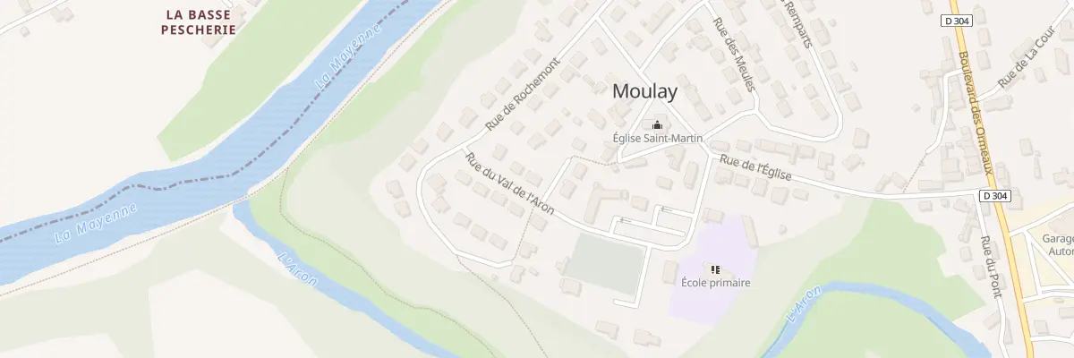 Plan du 12 Rue du Val De L Aron à Moulay