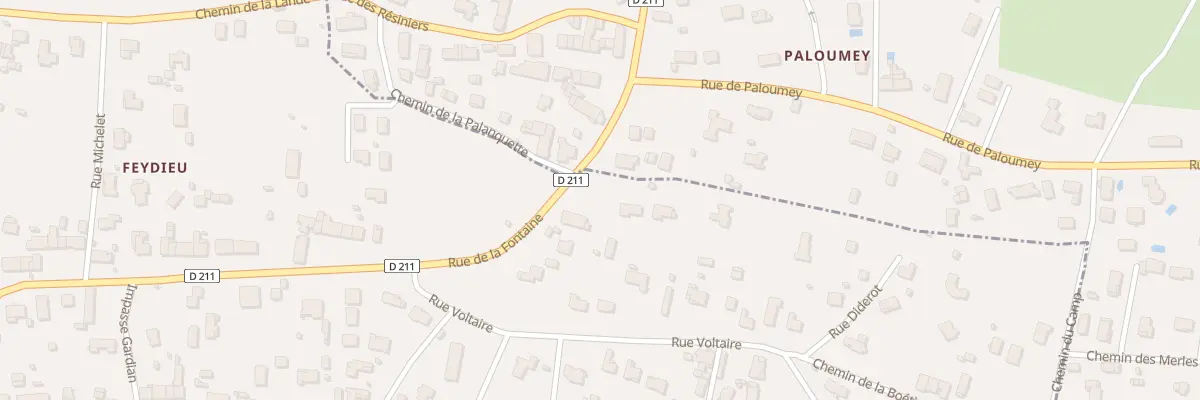 Plan du 544 Rue de la Fontaine au Pian-Médoc