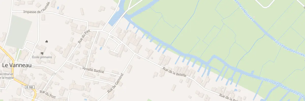 Plan du 5 Rue de la Belette au Vanneau-Irleau