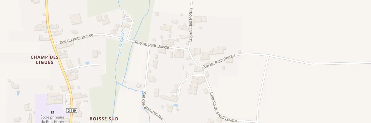 Plan du 16 Rue du Petit Boisse à Marsais
