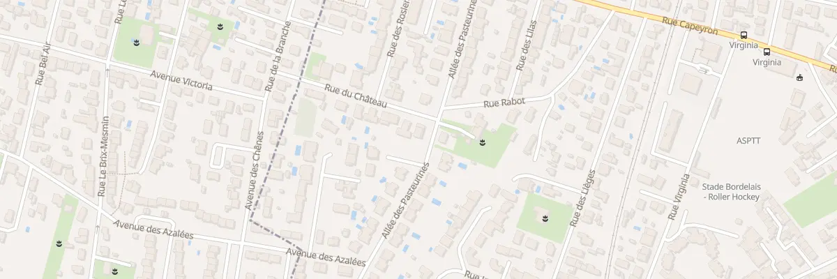Plan du 2 Rue du Château à Bordeaux