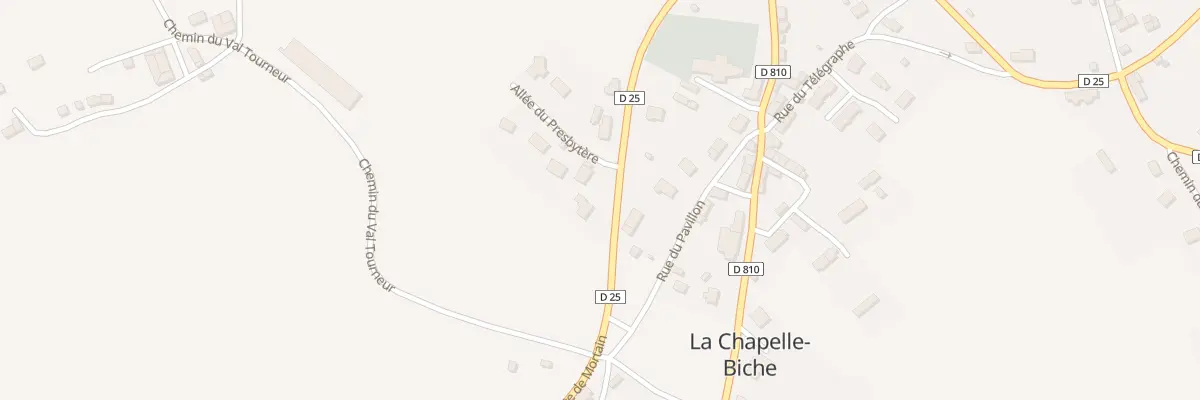 Plan du 2 All du Presbytere à La Chapelle-Biche