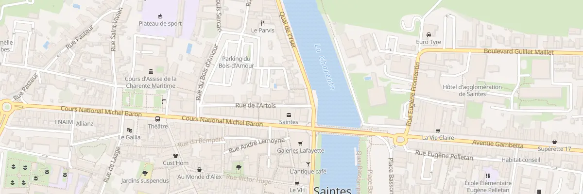 Plan du 3 Ptr du Bois d’Amour à Saintes