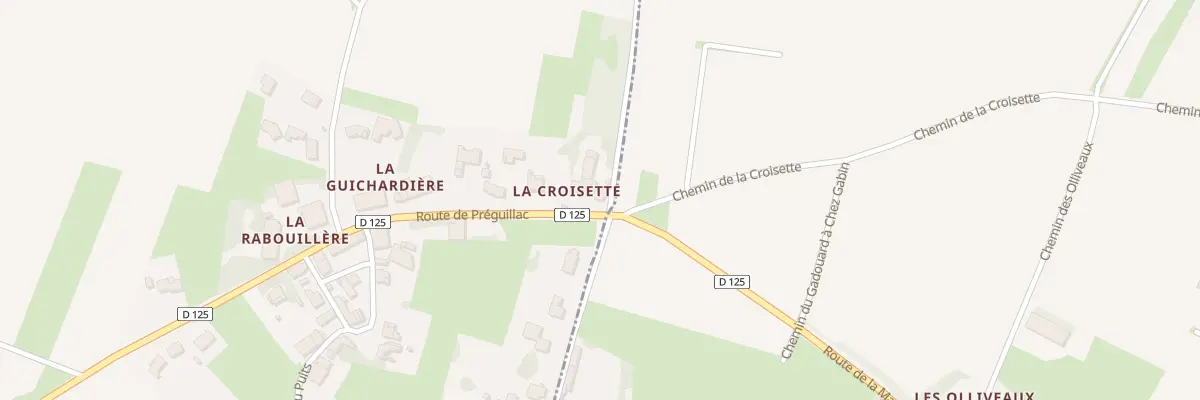Plan du 17 Rte de Préguillac à Thénac