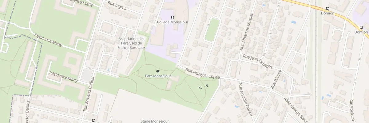 Plan du 29 Rue François Coppee à Bordeaux