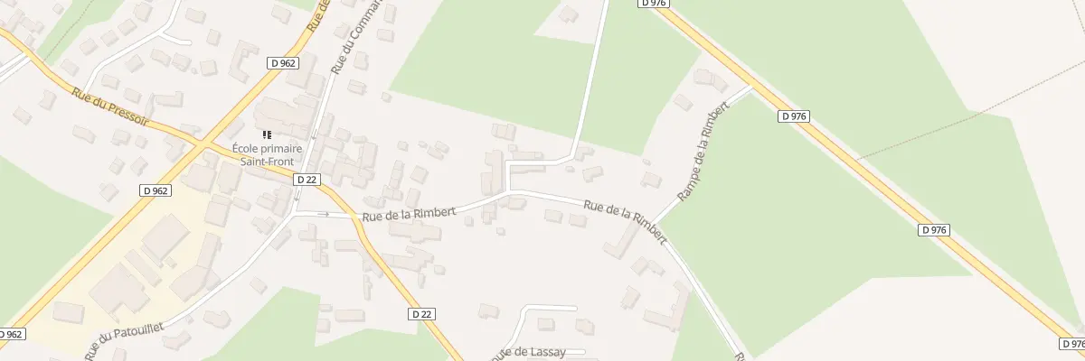 Plan du 9 Rue de la Rimbert à Domfront en Poiraie