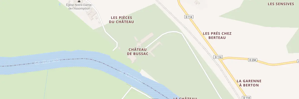 Plan du 2 Che de Port Berteau à Bussac-sur-Charente