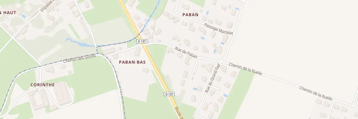 Plan du 9 Rue de Paban aux Gonds
