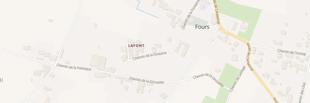 Plan du 16 Che de la Fontaine à Fours