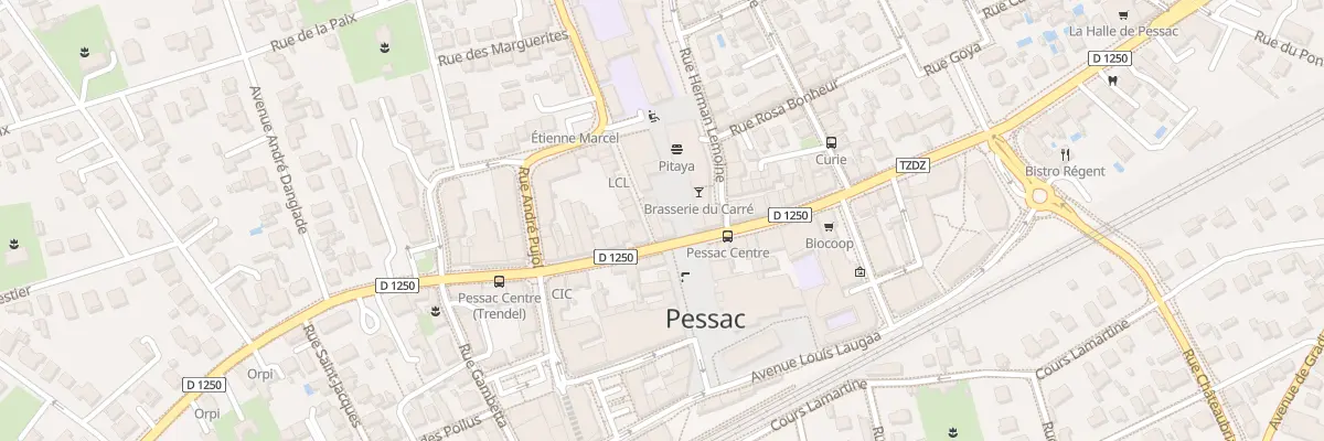Plan du 1 Pl de la Liberte à Pessac