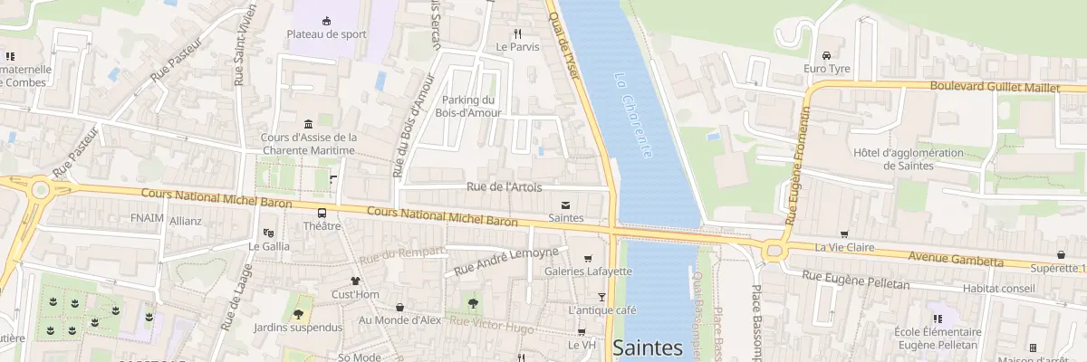 Plan du 8 Rue de l’Artois à Saintes