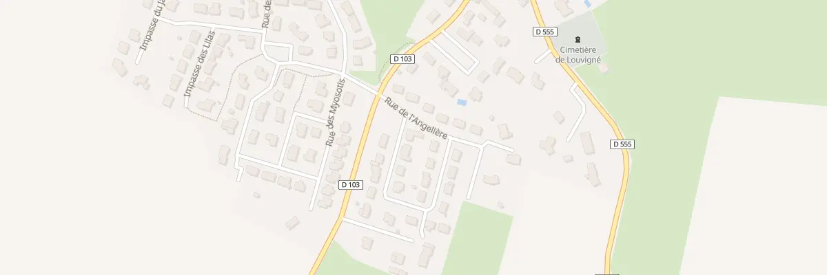 Plan du 20 Rue de l’Angelière à Louvigné