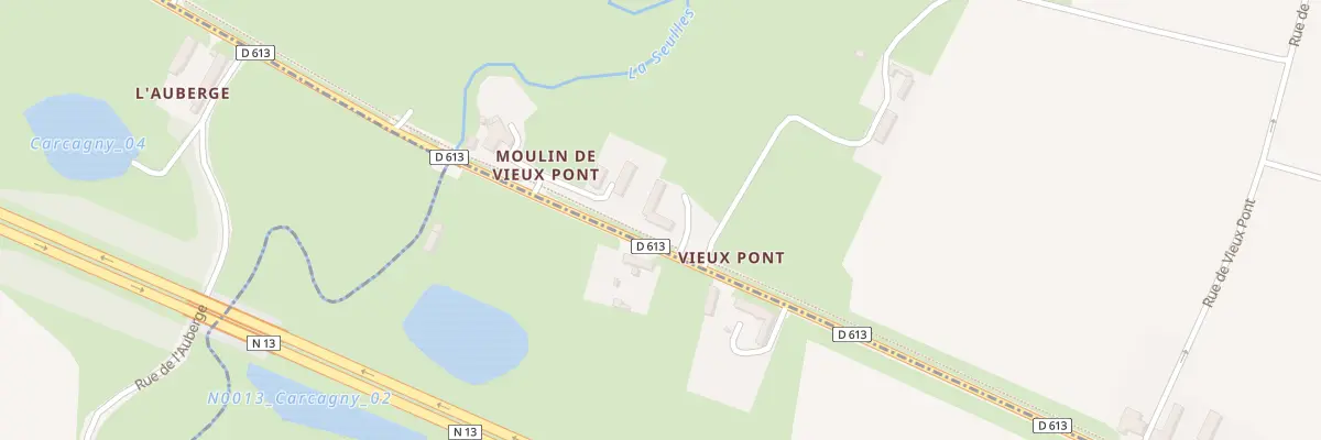 Plan du 2 Che Moulin de Vieux Pont à Vaux-sur-Seulles