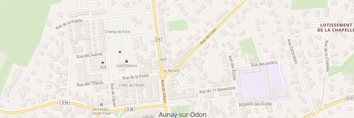 Plan du 11 Rue de Caen - Aunay sur Odon aux Monts d’Aunay