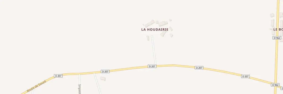 Plan du 1 Imp de la Houdairie à Ceaucé