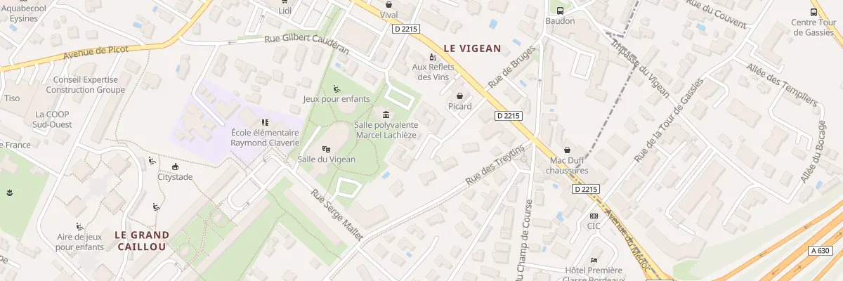 Plan du 98 Av du Médoc à Eysines