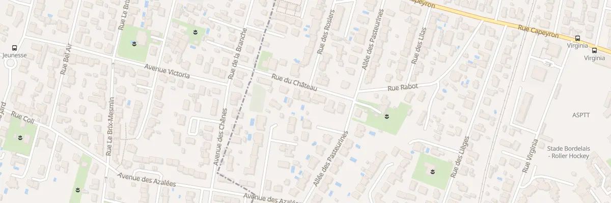 Plan du 10 Rue du Château à Bordeaux
