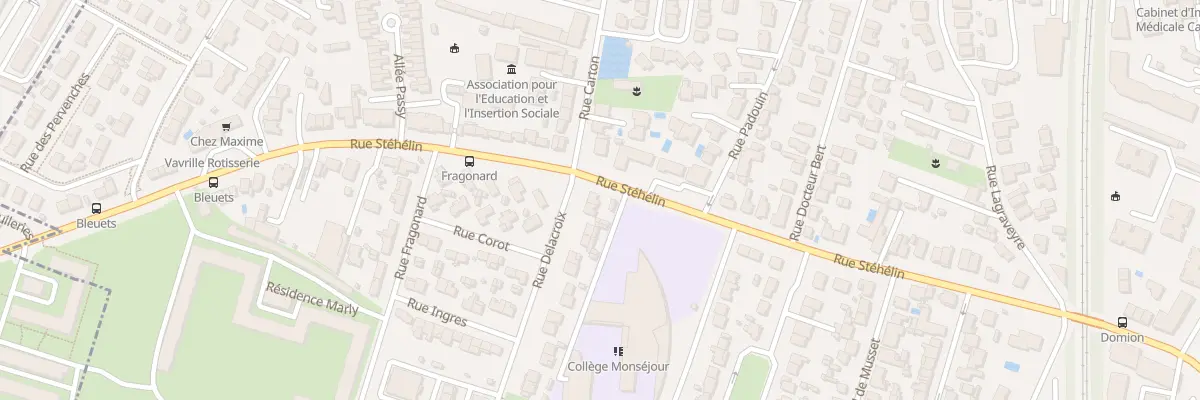 Plan du 142 Rue Stéhelin à Bordeaux