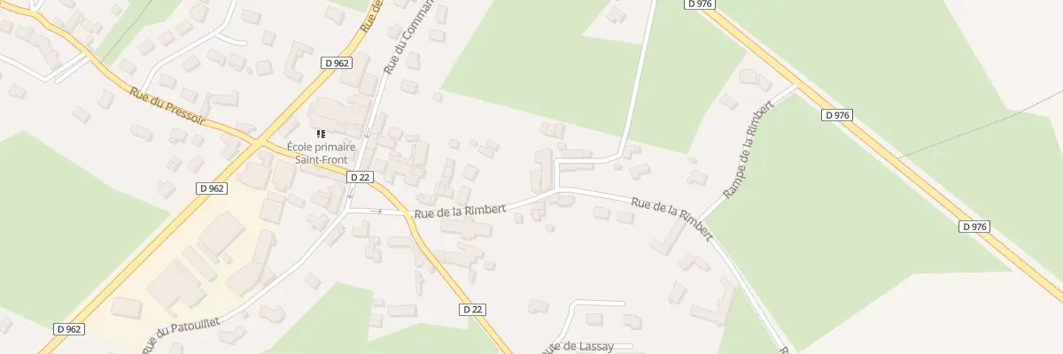 Plan du 5 Rue de la Rimbert à Domfront en Poiraie