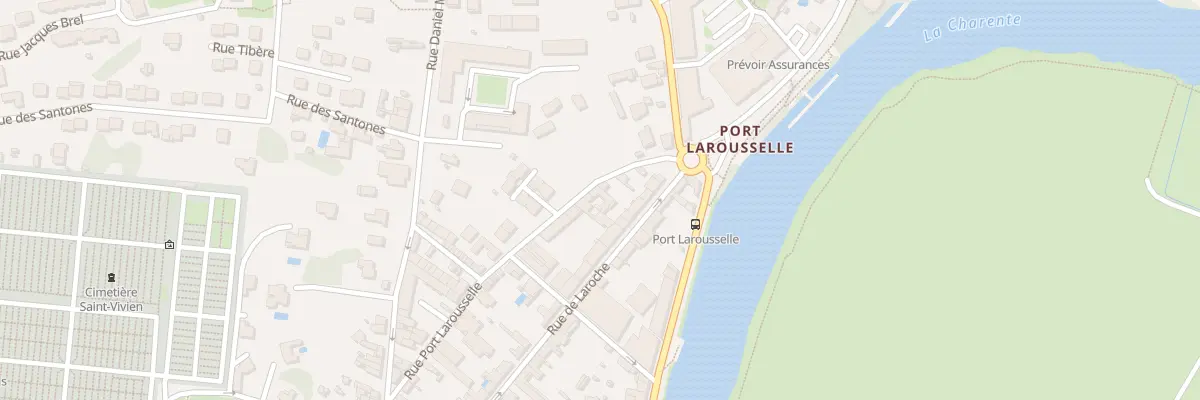 Plan du 24 Rue Port Larousselle à Saintes