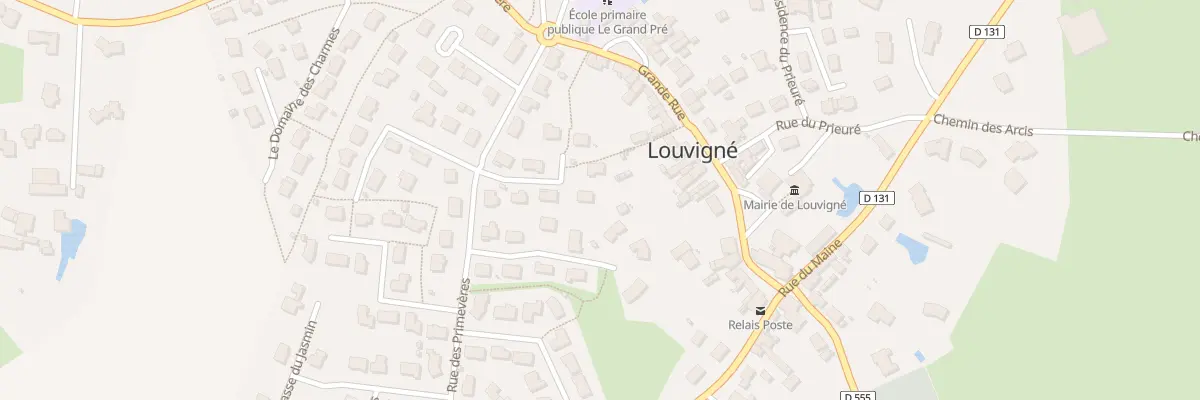 Plan du 28 Rue des Logis de la Fontaine à Louvigné