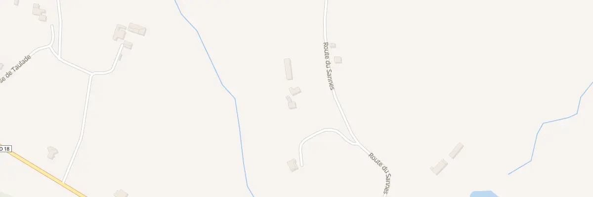 Plan du 611 Rte du Sannes à Doazit