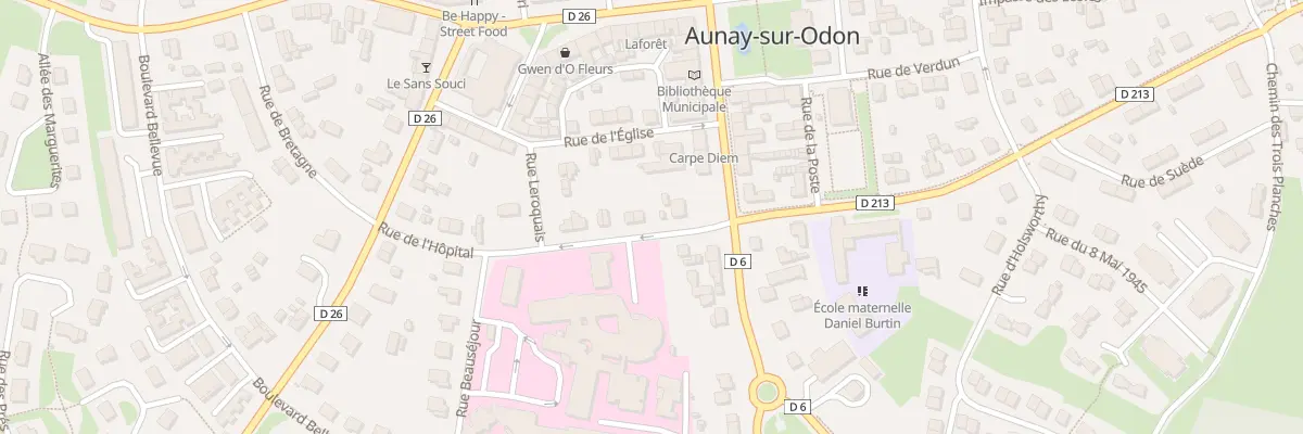 Plan du 4 Rue de l’Hopital - Aunay /Odon aux Monts d’Aunay