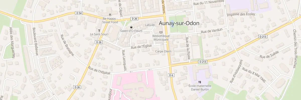 Plan du 3 Rue de l’Eglise - Aunay /Odon aux Monts d’Aunay