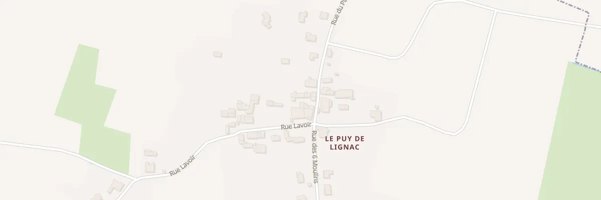 Plan du 153 Le Puy de Lignac Nord à Saint-Androny