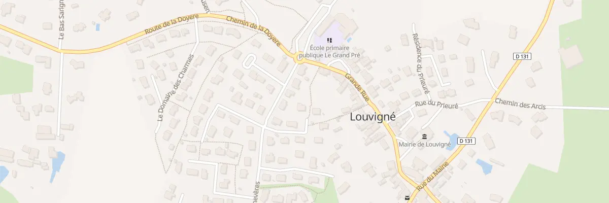 Plan du 31 Rue des Logis de la Fontaine à Louvigné