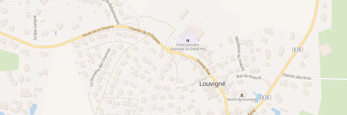 Plan du 13 Rue de la Fontaine à Louvigné