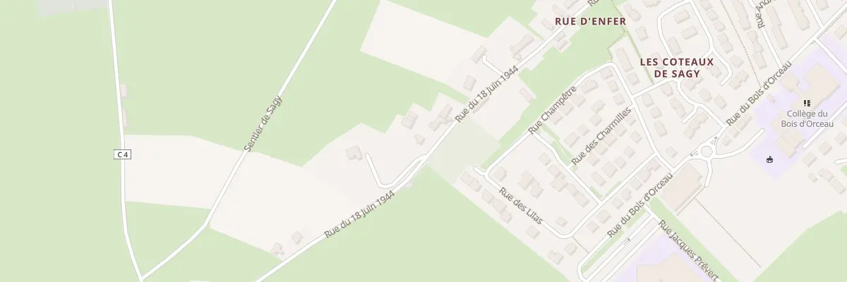 Plan du 36 Rue du 18 Juin 1944 à Tilly-sur-Seulles
