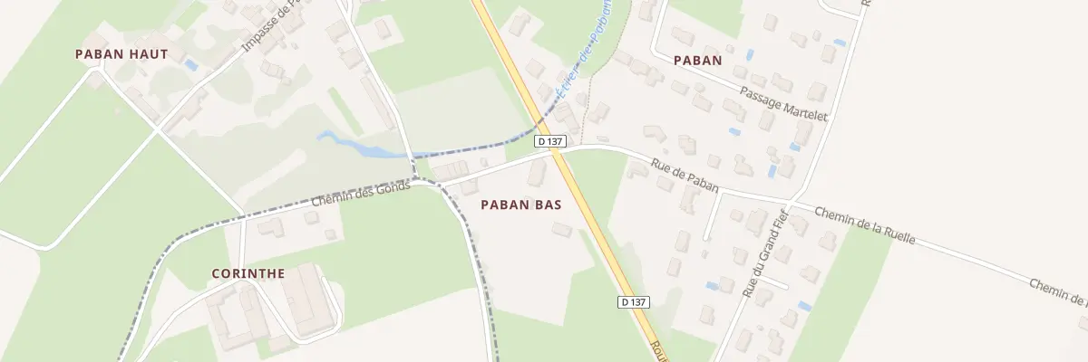 Plan du 2 Rte de Bordeaux Paban aux Gonds