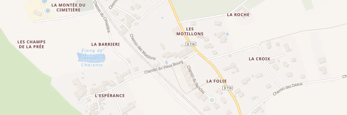 Plan du 8 Che du Vieux Bourg à Bussac-sur-Charente